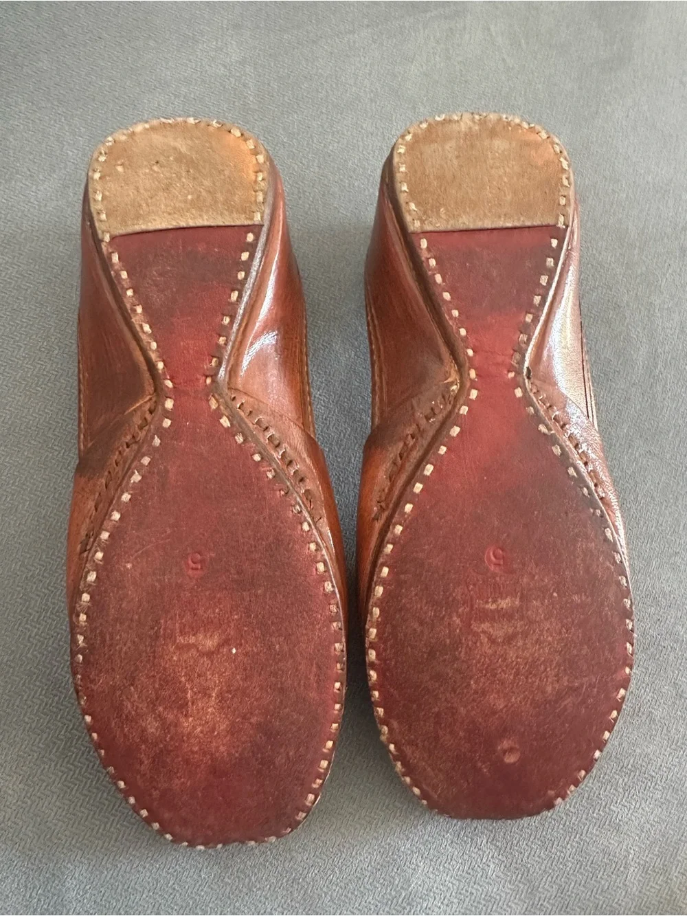 Embroidered Brown Floral Women's Jutti Flats